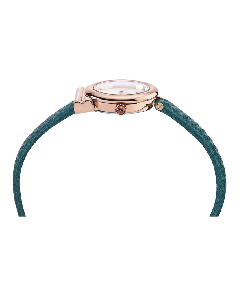 Ferragamo Gancini Quartz White Mother of Pearl Dial Ladies Watch SFIK00319