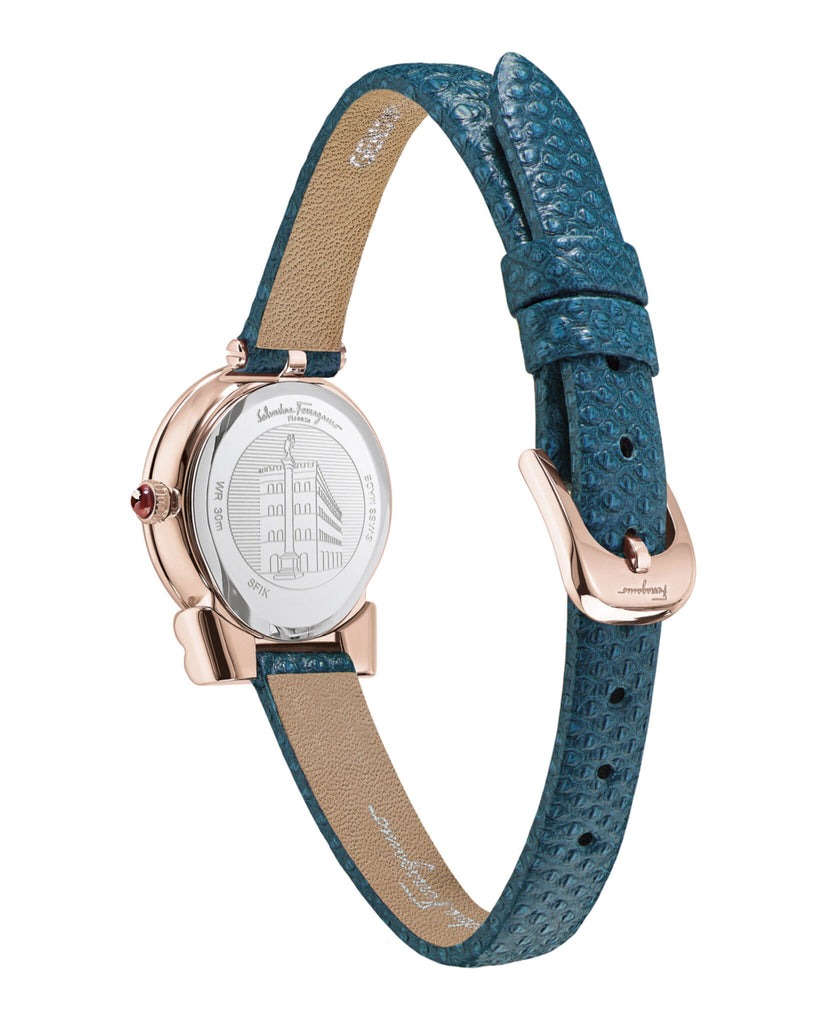 Ferragamo Gancini Quartz White Mother of Pearl Dial Ladies Watch SFIK00319