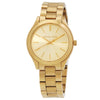 Michael Kors Slim Runway Quartz Gold Dial Ladies Watch MK7561SET