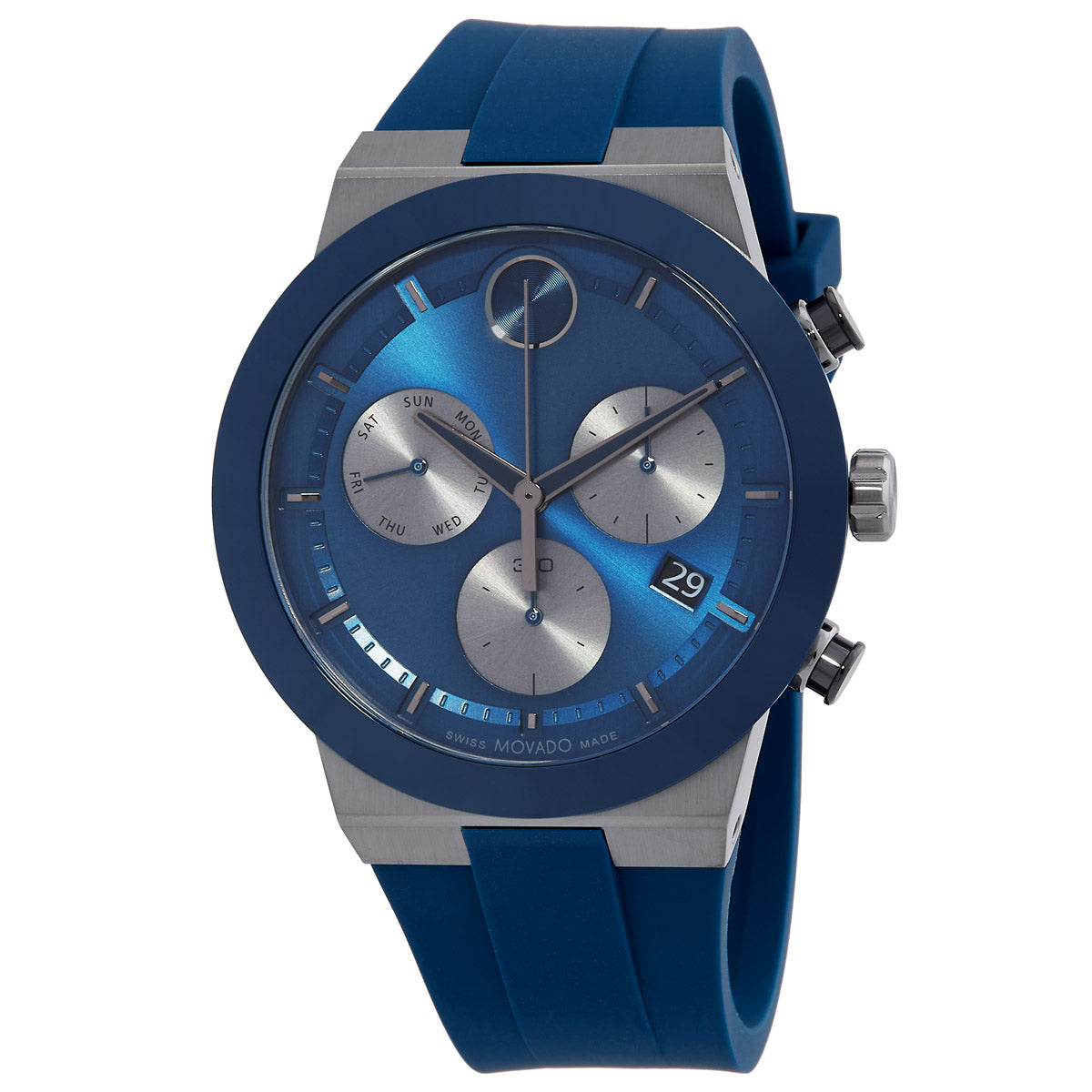 Movado BOLD Fusion Chronograph Quartz Blue Dial Men's Watch 3601197