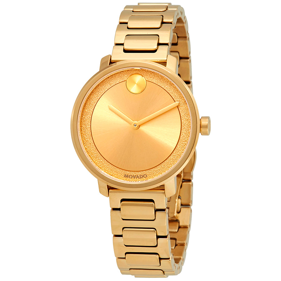 Movado Bold Pale Gold Dial Ladies Watch 3600502