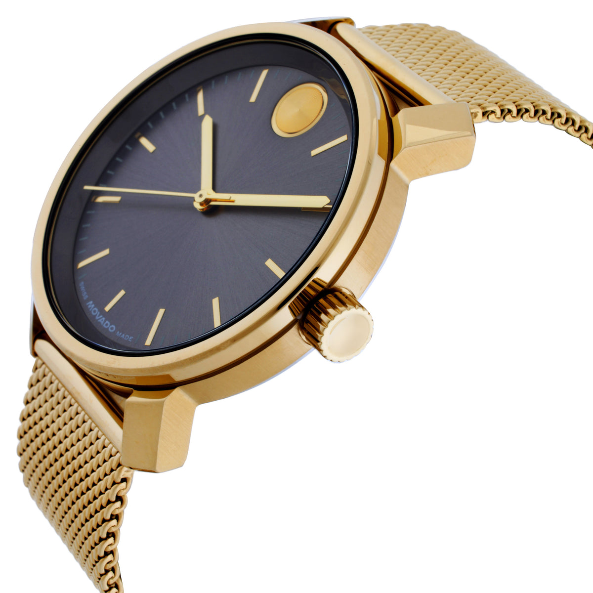 Movado Bold Quartz Gunmetal Grey Dial Men's Watch 3601309