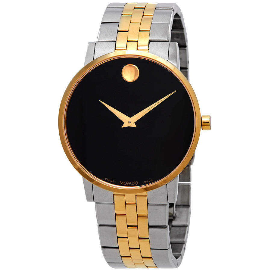 Movado Museum Classic Black Dial Two-tone Men's Watch 0607200