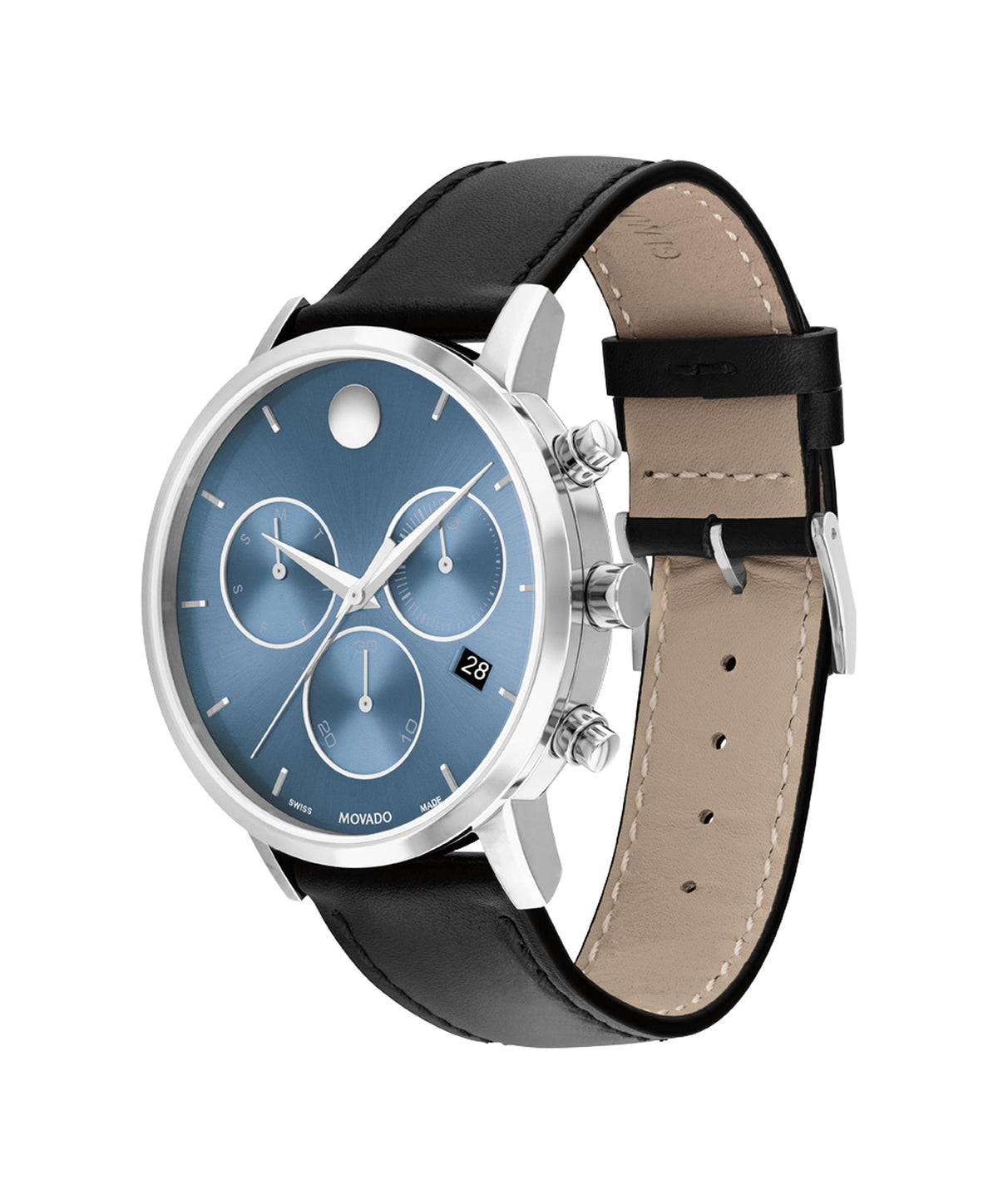 Movado Museum Classic Chronograph Quartz Blue Dial Men's Watch 0607889