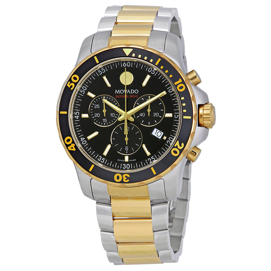Movado Series 800 Chronograph Black Dial Men's Watch 2600146