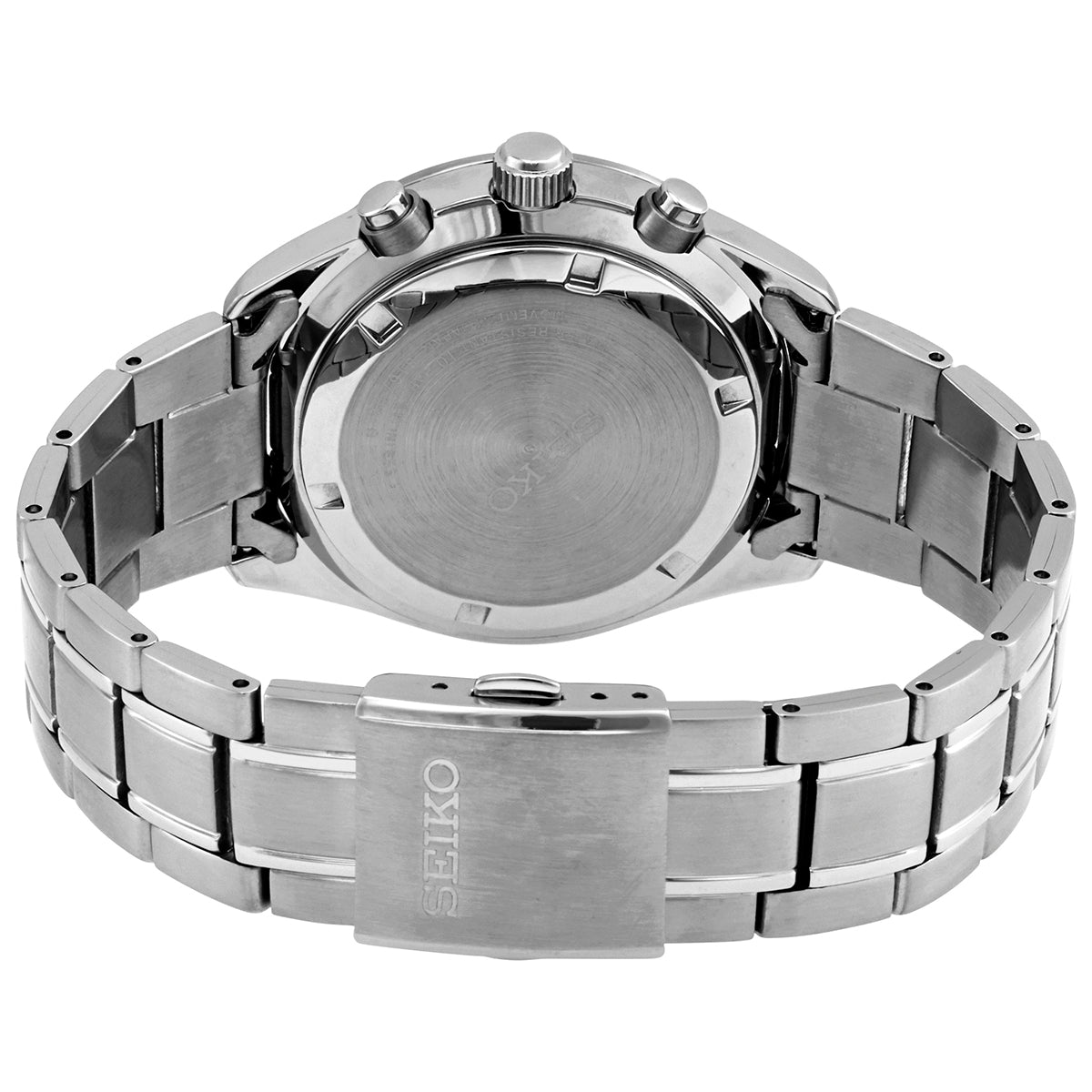 Seiko Chronograph Quartz Black Dial Men's Watch SSB379