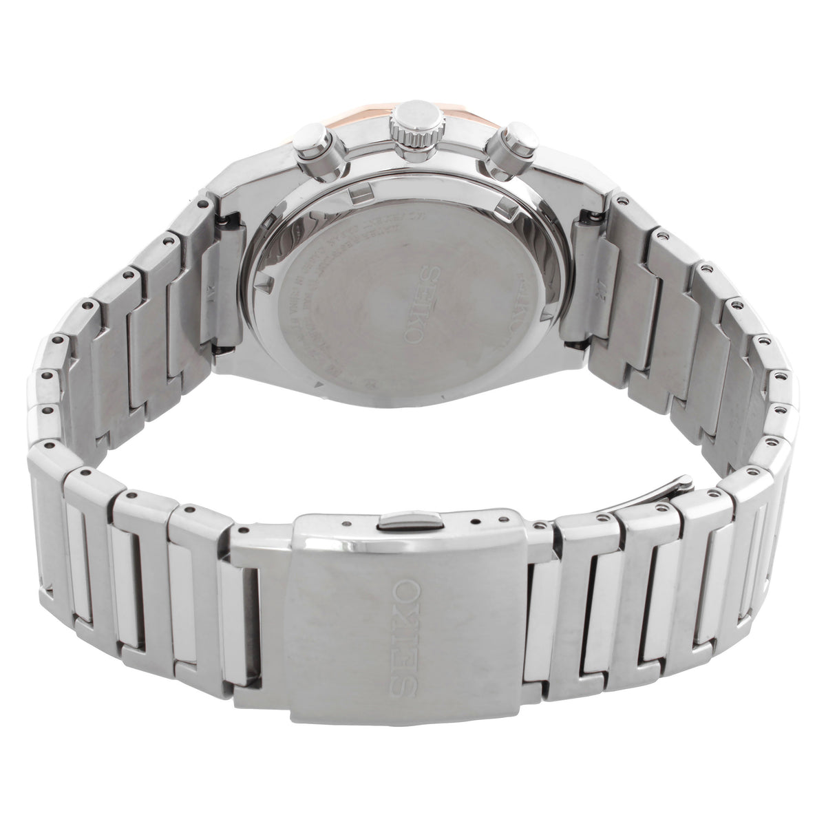 Seiko Essentials Chronograph Quartz Grey Dial Men's Watch HGK002P1