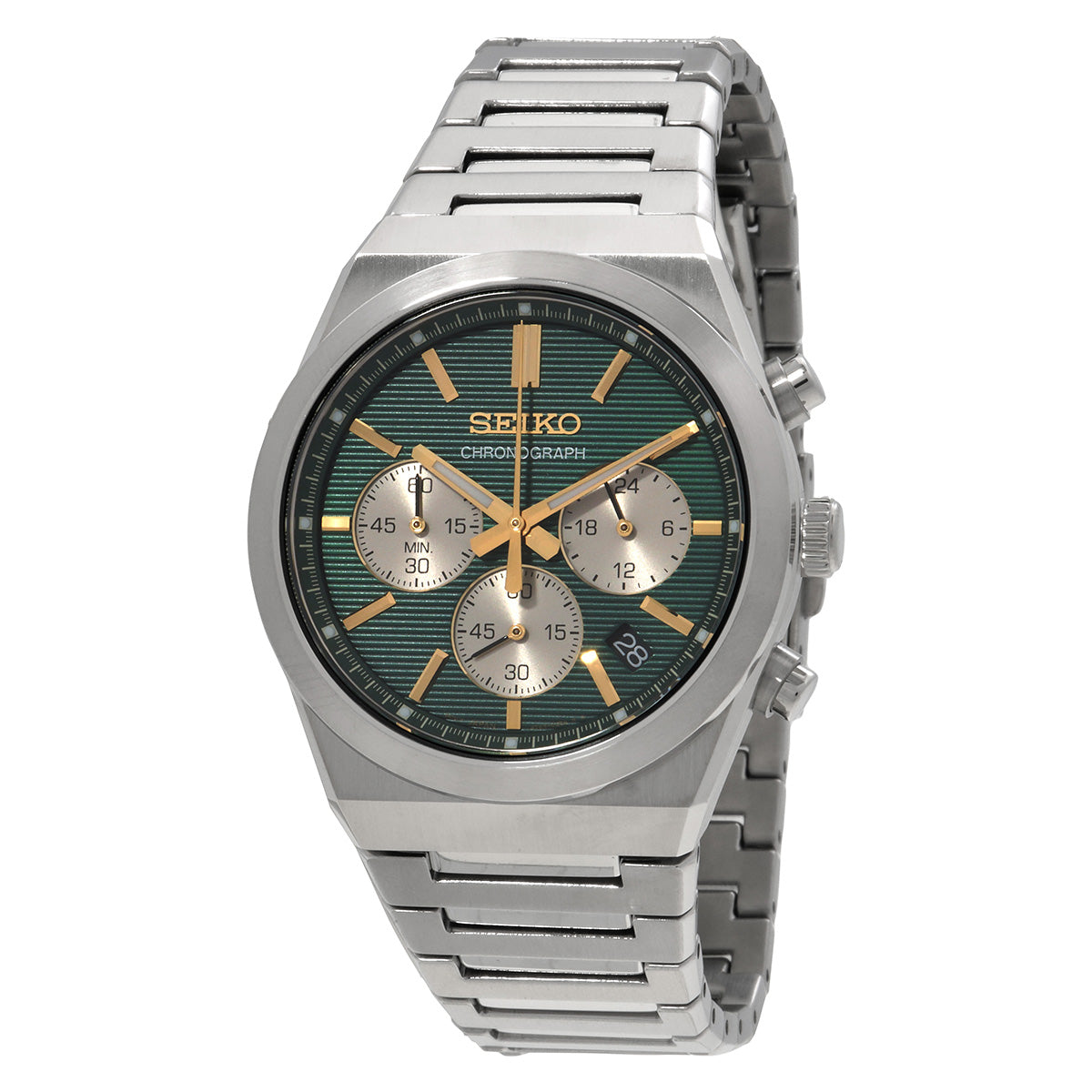 Seiko Sport Chronograph Quartz Green Dial Men's Watch SSB461P1