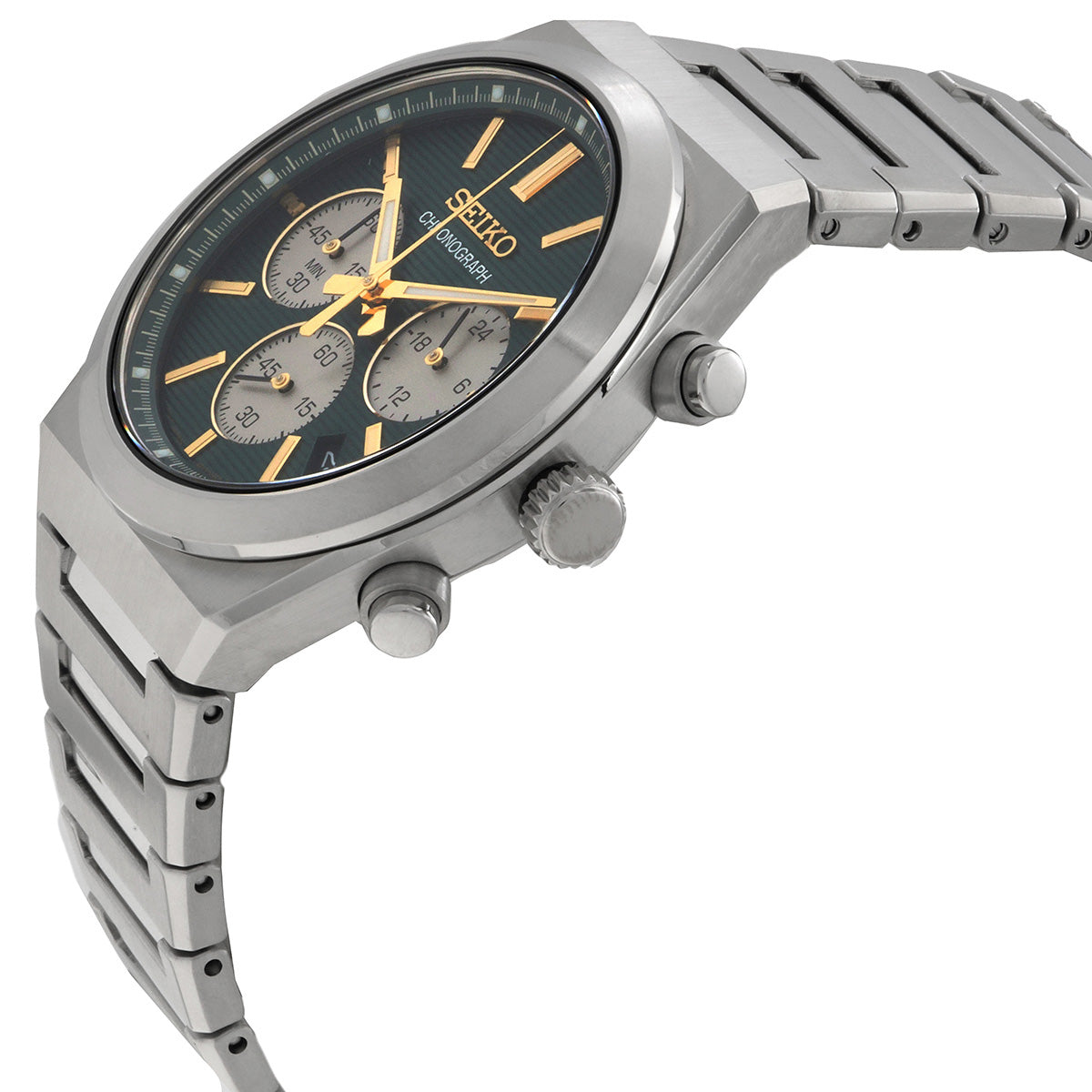 Seiko Sport Chronograph Quartz Green Dial Men's Watch SSB461P1