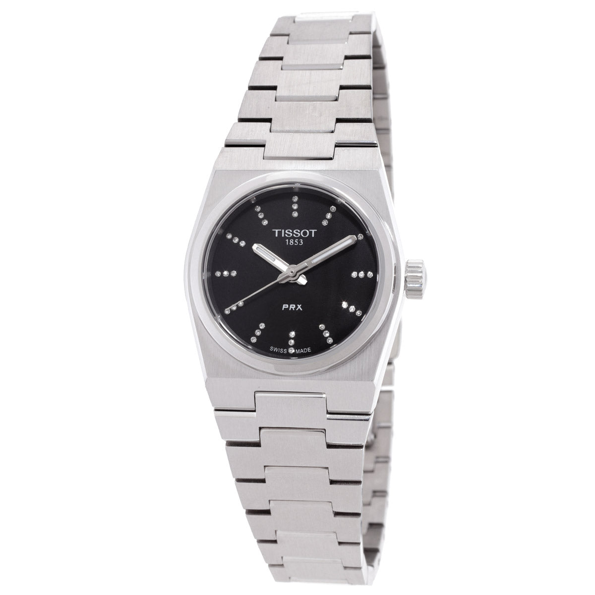 Tissot PRX Quartz Diamond Black Dial Ladies Watch T1370101105600