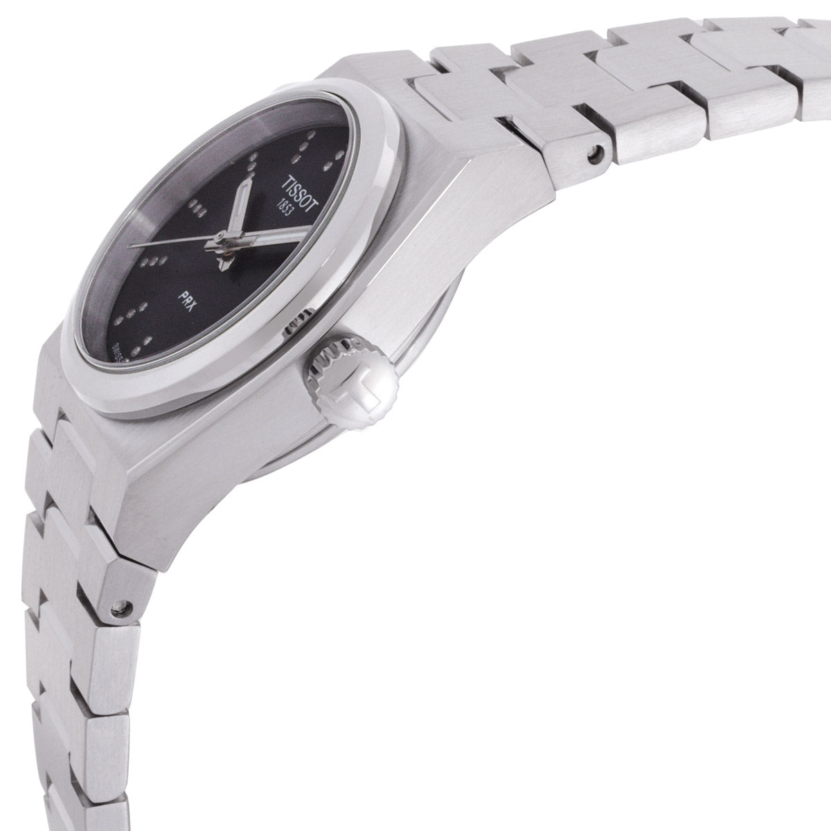 Tissot PRX Quartz Diamond Black Dial Ladies Watch T1370101105600