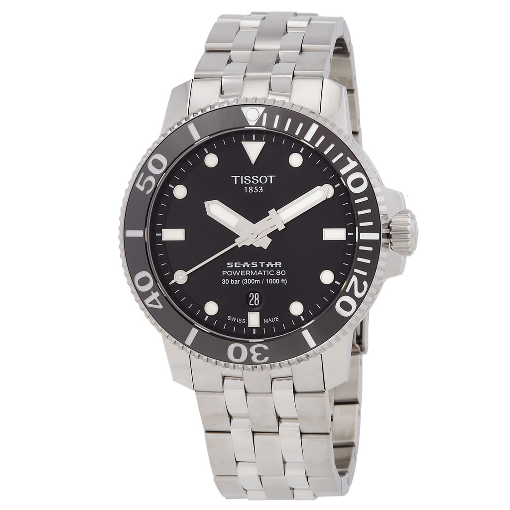 Tissot Seastar 1000 Automatic Black Dial Men's Watch T1204071105100