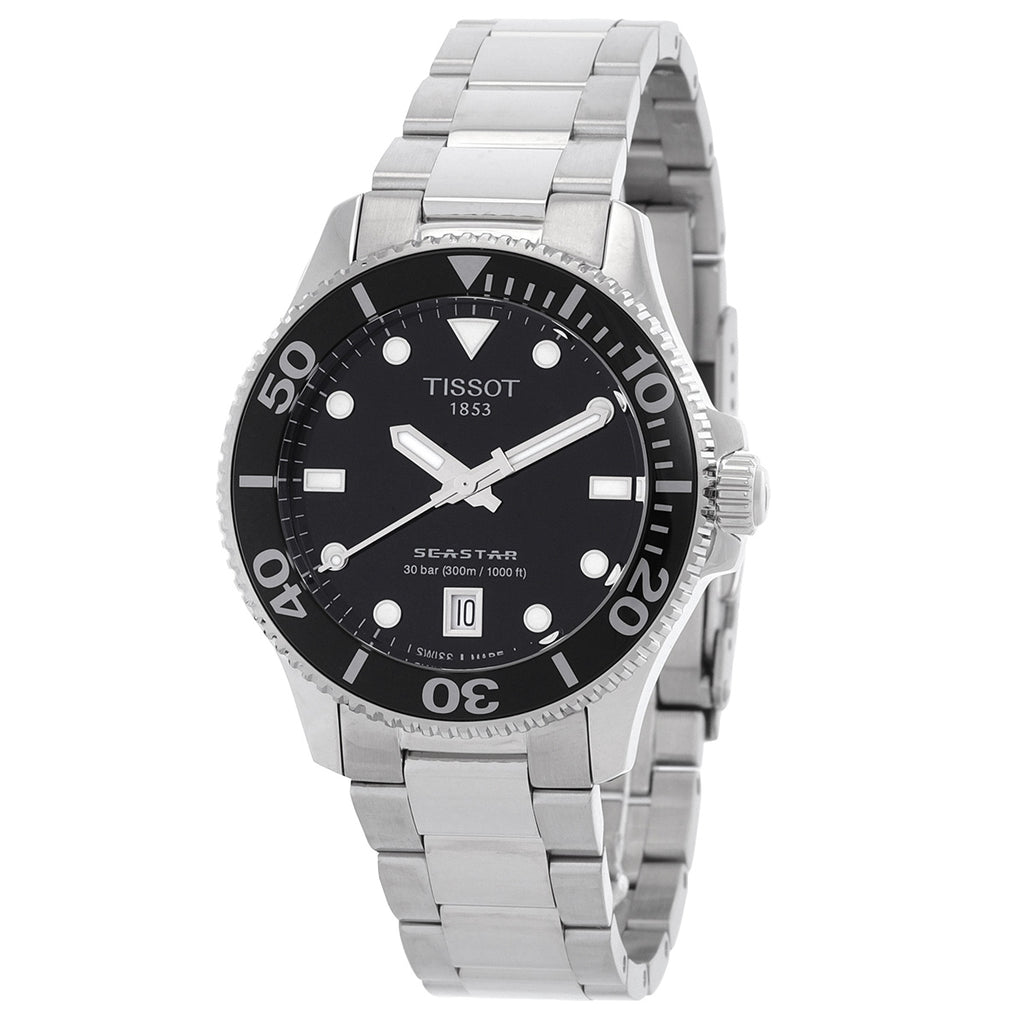 Tissot Seastar 1000 Quartz Black Dial Unisex Watch T1202101105100