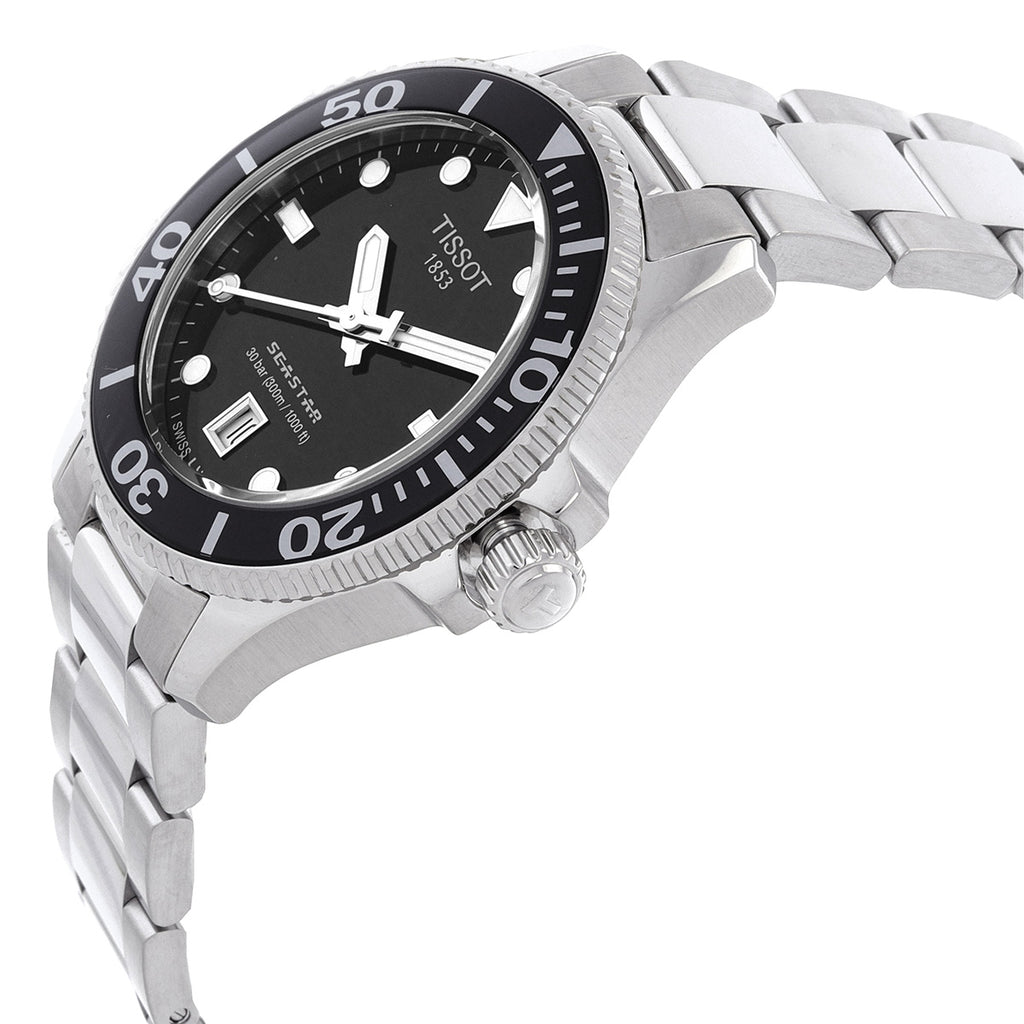 Tissot Seastar 1000 Quartz Black Dial Unisex Watch T1202101105100