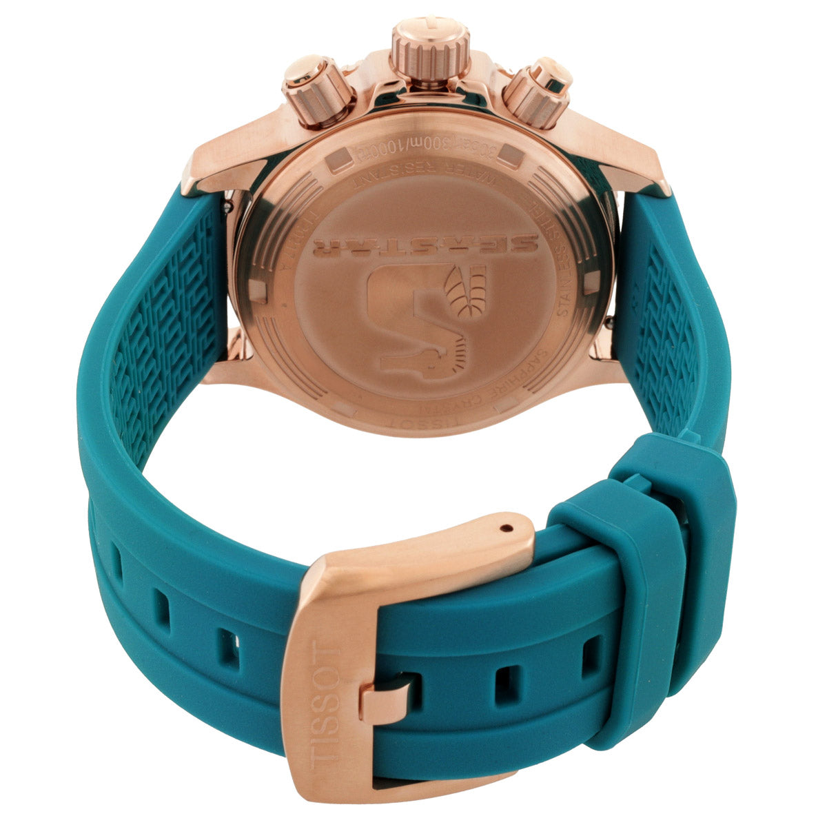 Tissot Seastar Chronograph Quartz Turquoise Dial Watch T1202173704100