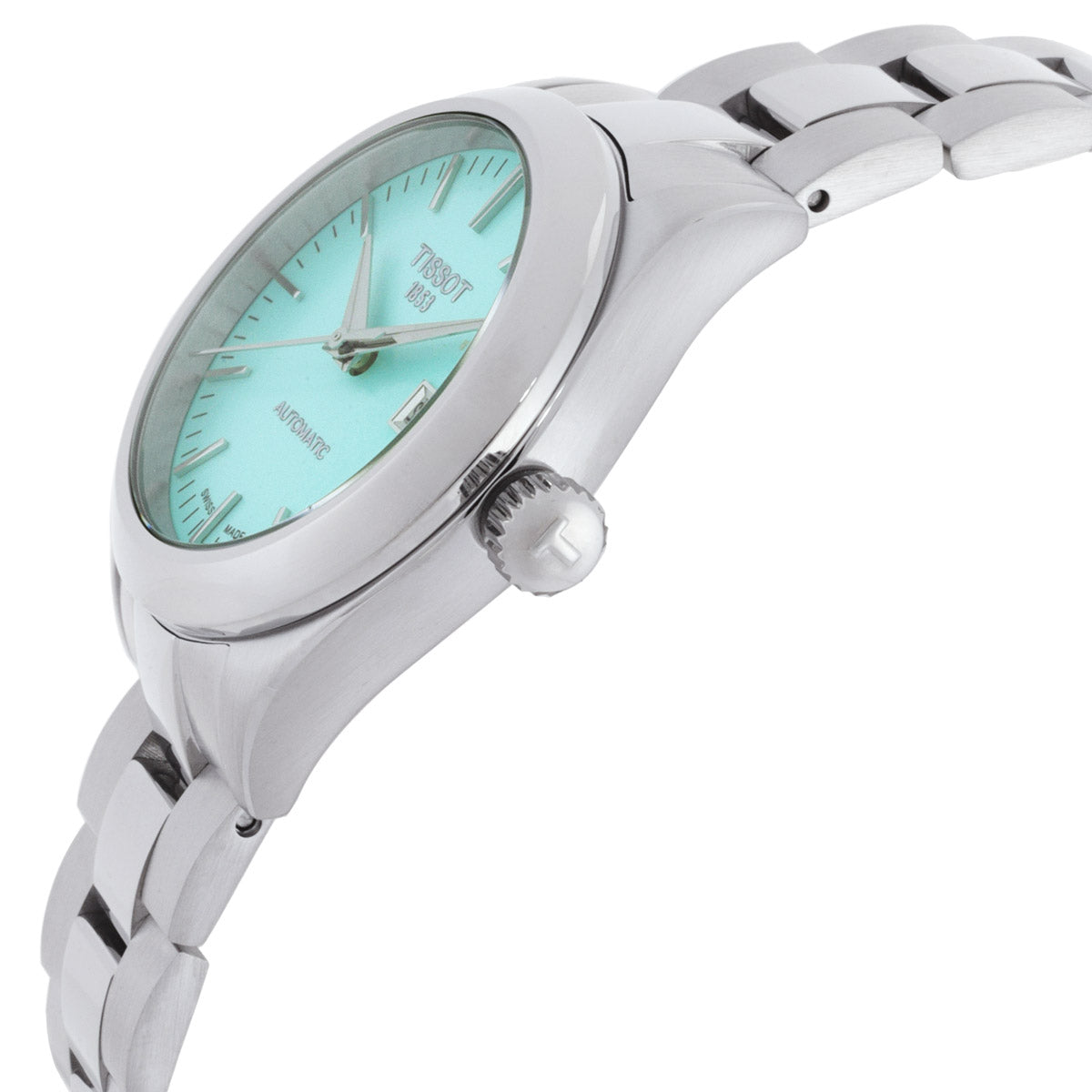Tissot T-Classic Automatic Diamond Green Dial Ladies Watch T1320071109100