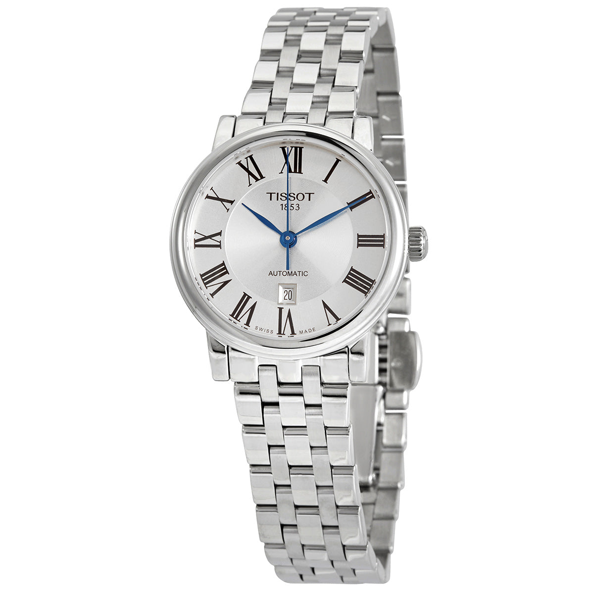 Tissot T-Classic Automatic Silver Dial Ladies Watch T122.207.11.033.00