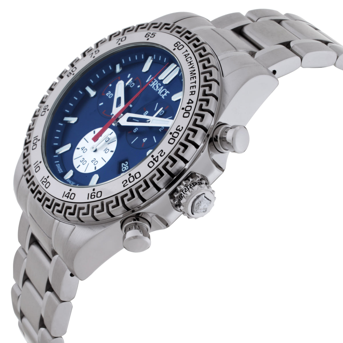 Versace Chrono X Quartz Blue Dial Men's Watch VE9K00324