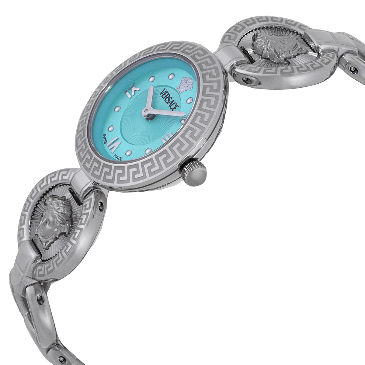 Versace Greca Jewel Quartz Turquoise Dial Ladies Watch VEWCA0324