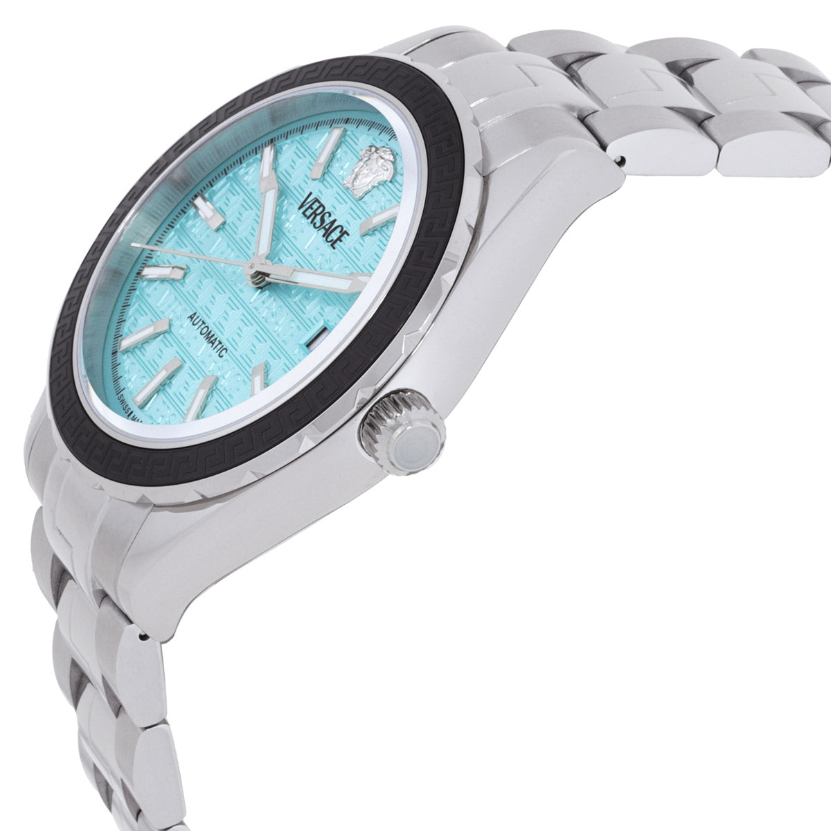 Versace Hellenyium Automatic Turquoise Dial Men's Watch VEQCA0324
