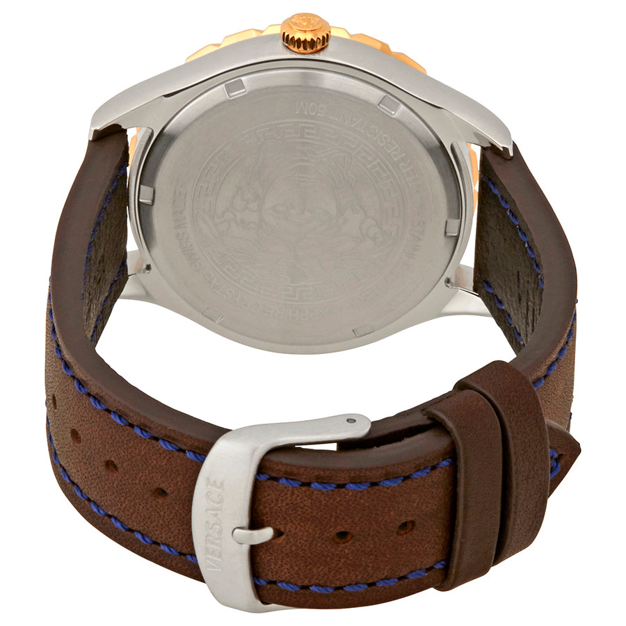 Versace Hellenyium GMT Blue Dial Men's Watch V11080017