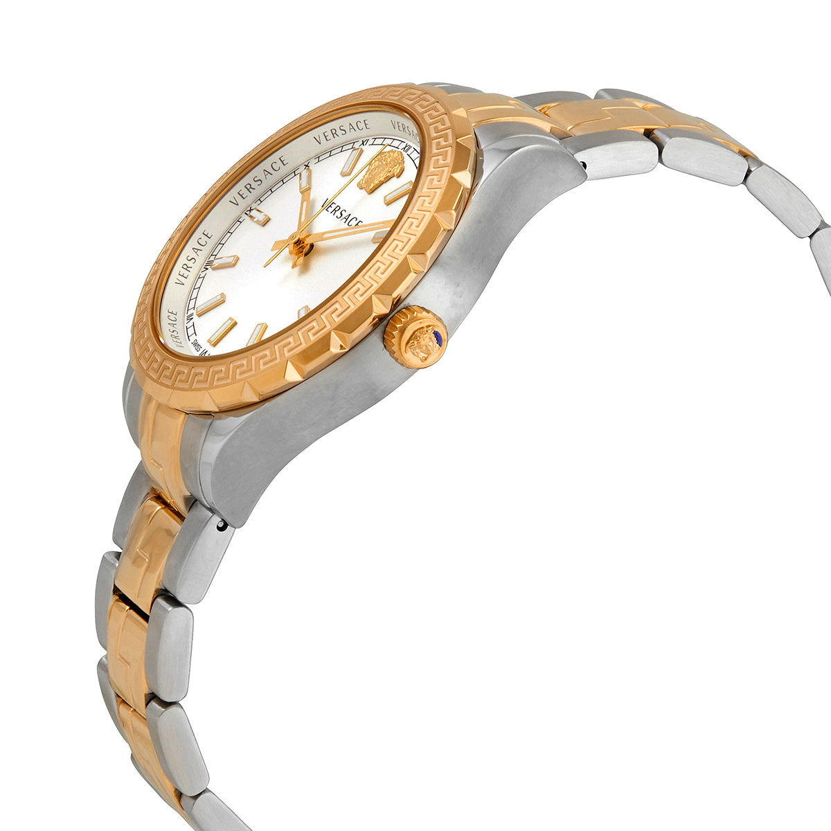 Versace Hellenyium Quartz Silver Dial Ladies Watch V12030015