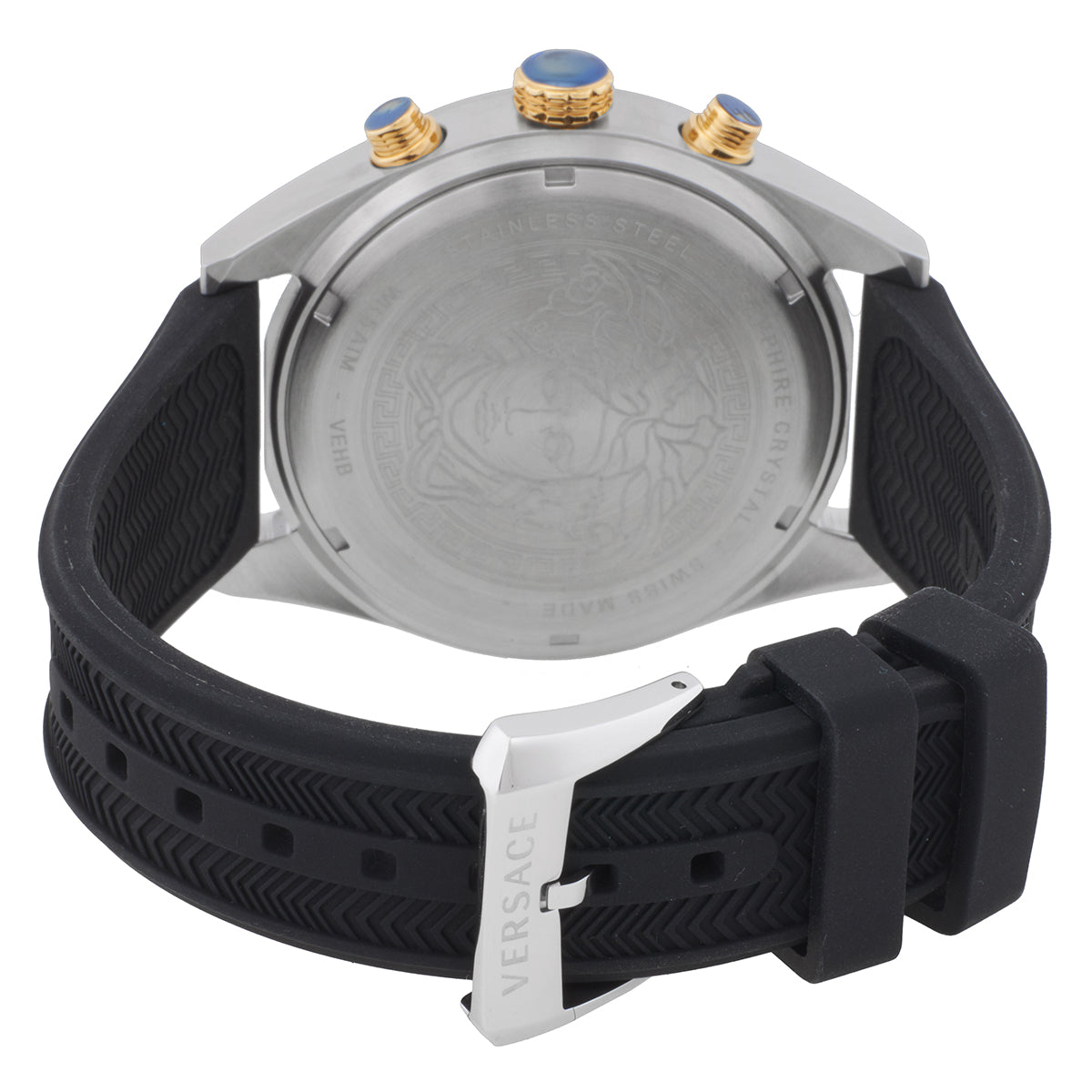 Versace V-Chrono Chronograph Quartz Black Dial Men's Watch VEHB00119